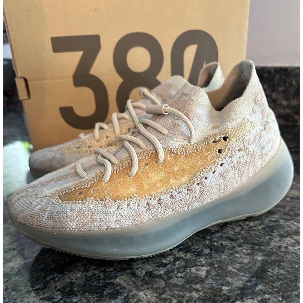 Adidas Yeezy Boost 380 Pepper Grey Tan Copper FZ1269 Mens Size 9 Sneaker